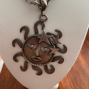Silver Smiling Sunshine Necklace